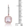 Guili Square Drop Earrings in Sterling Silver with Clear CZ, Rhodium, Gold & Rose Gold Plating – Modern Sparkle with Geometric Elegance - 4 of 4
