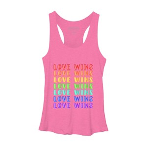 Adult Design By Humans Humans Love Wins Pride Repeat By CNTT668 Racerback Tank Top - 1 of 2