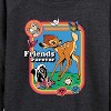 Women's - Bambi - Friends Forever Forest Animals Lightweight French Terry Wide Neck Long Sleeve Shirt - 2 of 4