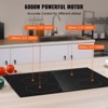 VEVOR Built in Electric Stove Top, 23.2 x 20.5 inch 4 Burners, 240V Glass Radiant Cooktop with Sensor Touch Control, Timer & Child Lock Included - 3 of 4