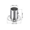 Unique Bargains Stainless Steel Corrosion Resistance Durability Closet Rod Flange Holder - 2 of 4