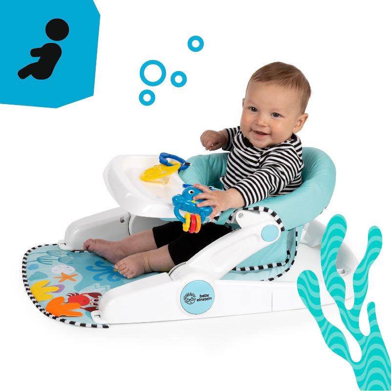 Baby Einstein Ocean Explorers Sea of Support 2-in-1 Sit-Up Infant Floor Seat, 3 of 23