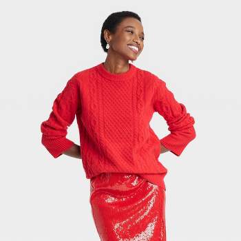 Women's Red Sweaters & Knits
