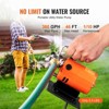VEVOR Water Transfer Pump, 120V AC 360 GPH 1/10 HP, Portable Electric Utility Pump with 6 ft Suction Hose Kit, Carbon Brushes, Impeller, Orange - 3 of 4