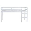 Luxystar Twin Loft Bed with Ladder, Bed Platform of Strengthened Slats for Kids‘ Room and Guest Room - 3 of 4