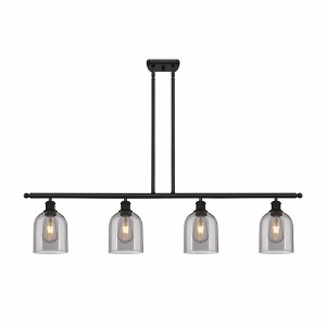 Bella - 4 Light Stem Hung Island In Industrial Style-10 Inches Tall and 48 Inches Wide - 1 of 1