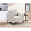 NicBex Upholstered Couch,1-Seater/2-Seater/3-Seater Sofa for Living Room,Bedroom,Office,Apartment,White - 2 of 4