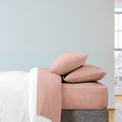 Blush Pink Twin XL Bamboo Microfiber Deep Pocket Sheet Set