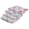 Bacati - Elephants Pink/Gray Muslin Swaddling Blankets set of 4 - 4 of 4
