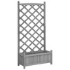 vidaXL Planter Brown Solid fir wood Large Durable Planter - 2 of 4