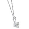 Pompeii3 1/2 Ct Diamond Solitaire Pendant Necklace in 14k White Or Yellow Gold - 2 of 4