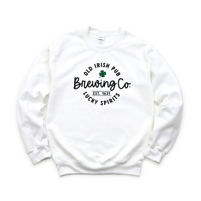 Simply Sage Market Women's Graphic Sweatshirt Old Irish Brewing Co. St. Patrick's Day