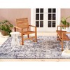 Sofia Ivy 5'3" x 7'2" Outdoor Patio Rug Navy Blue - Nicole Miller: Weather-Resistant, Woven Loop Pile - image 2 of 4