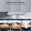 30 in. Stainless Steel Built-In/Insert Range Hoods with 400 CFM Suction Power, Push Button Control, LED Light, Baffle Filter, Ducted/Ductless - 4 of 4
