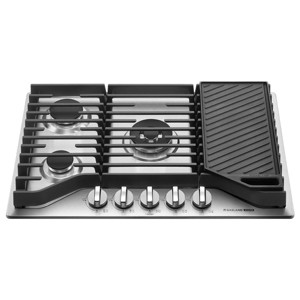 GASLAND Master 30 Inch 5 Burners Gas Cooktop with Griddle, CSA certified, 120V, NG/LPG,  PRO GH3805SS1FC - 1 of 4