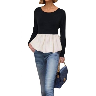 Women's LUCY BUBBLE HEM TOP - VaVa