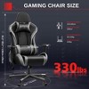 KERDOM Ergonomic Computer Gamer Chair 3D Armrests, Adjustable High Back with Lumbar Support, Black-Gray - 2 of 4