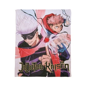 Jujutsu Kaisen Yuji & Satoru Gojo 50” X 60” Throw Blanket - 1 of 3