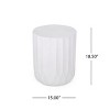 VYNXARIA Modern Design outdoor Patio end table£¬White - 4 of 4