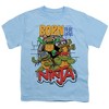 Teenage Mutant Ninja Turtles: Mutant Mayhem Born To Be A Ninja Kids T Shirt For Youth, Light Blue - 2 of 4