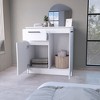 Okak 2-Door 1-Drawer Dresser Ample Storage with 2 Door Compartment & Small Item Drawer, Easy-to-Clean, Stylish Handles for Bedroom - 4 of 4