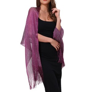 INSPIRE CHIC Women's 100% Polyester Fashion Pashmina Shawls 190 x 45 cm 1 Pc - 1 of 4