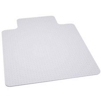 3'x4' Rectangle With Lip Solid Office Chair Mat Clear - Emma and Oliver
