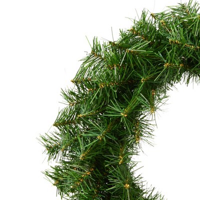 48" Green Artificial Canadian Pine Christmas Wreath