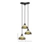 Toltec Lighting Europa 3 - Light Pendant in  Dark Granite with 7'' Roman Jewel Art Glass Shade - 2 of 2