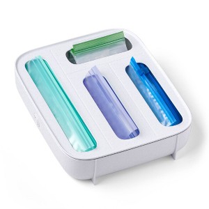 YouCopia 4 Slot StoraBag Food Bag Organizer: Plastic Kitchen Dispenser, Multi-Compartment, Ziplock & Sandwich Bag Organizer - 1 of 4