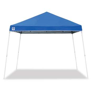 Z-Shade 10 x 10-Feet Insta-Lock Horizon Angled Leg Durable Frame Outdoor Instant Shade Canopy Tent Shelter with Carrying Bag, Blue