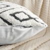 REGALWOVEN Geometric Soft Snowflake Fleece Throw Pillow Cover with Hidden Zippered for Sofa Living Room Chair Home Decor 2 Pcs - 3 of 4