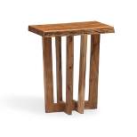 Alaterre Furniture 24" Berkshire Natural Brown Live Edge End Table Solid Wood