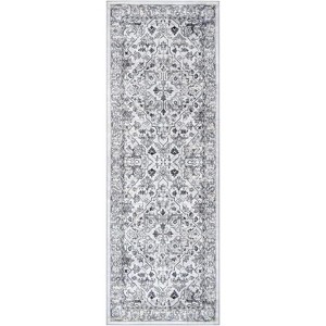 Entryway Runner Rug, Washable Vintage Low Pile Stain-Resistant, Non-Slip Soft Thin Carpet for Kitchen, Bedroom, Bathroom - 1 of 4