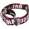 Country Brook Petz 1 1/2 Inch Crimson and White Football Fan Martingale Dog Collar Limited Edition - image 2 of 4