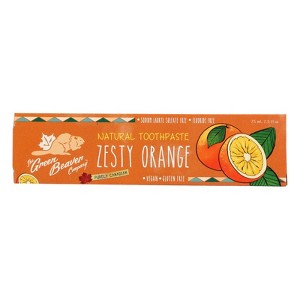 The Green Beaver Toothpaste - Zesty Orange Toothpaste - Case of 1 - 2.5 fl oz. - 1 of 2