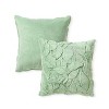 HGTV Triple Jacquard Carved Faux Fur Pillow Autumn Bliss Snowbound 22 x 22 inches - 4 of 4