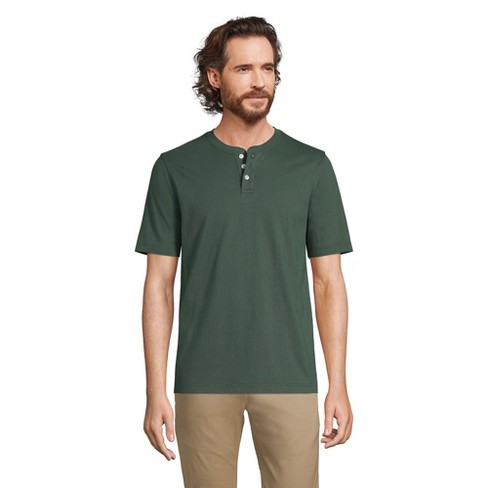 Lands' End Men's Tall Short Sleeve Super-t Henley - 2x Large Tall ...