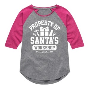 Girls' - Instant Message - Property Of Santas Workshop Christmas - 1 of 4