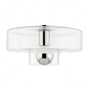 Mitzi Iona 1 - Light Flush Mount in  Polished Nickel Opal Shade - 1 of 1