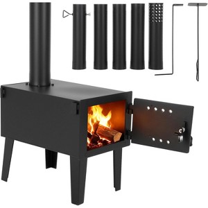 GOCAPTAIN Alloy Steel Camping Wood Stove ¨C Portable Outdoor Wood Burning Stove, Tent Stove for Hot Tents, Hunting, Ice Fishing, Backyard Cooking - 1 of 4