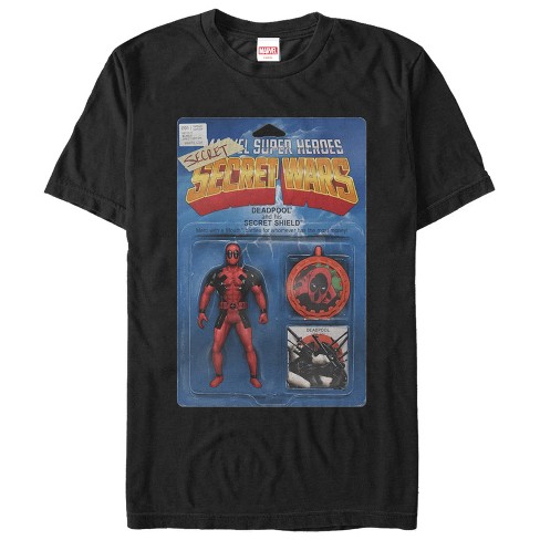 Men's Marvel Deadpool Secret Action Figure T-Shirt - image 1 of 4