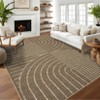 Modern Rainbow Easy Jute Area Rugs, Washable Natural Contemporary Indoor Outdoor Carpet for Living Room Bedroom Office Farmhouse Patio Backyard RV - 3 of 3