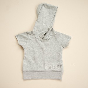 Kids Bridger Short Sleeve Hoodie - Olive + Scout - 1 of 4