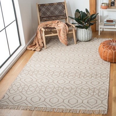Coastal Breeze Hand-Woven Cotton Ikat 6' x 9' Area Rug