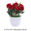 Unique Bargains Artificial Plants Rose Plastic 2.95"x2.95"x7.48" 1 Pc - 3 of 4