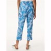 Pull On D-String Cropped Pant- Printed Linen-PS - 3 of 3