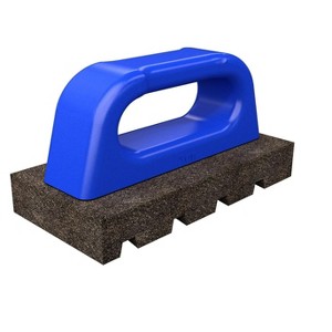Bon Tool 12-280 Rub Brick - Fluted 6-inch X 3-inch X 1-inch - 60 Grit - Plastic Handle - 1 of 2