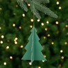 Northlight 3D Glittered Tree Christmas Ornament - 5.25" - Green - 2 of 4