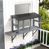 Skyzone Gray Wooden Catio: Outdoor Enclosure with Jumping Platform, Fir Wood & Steel Mesh for Safe - 3 of 4